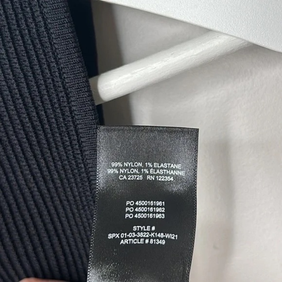 Aritzia Babaton Black Sculpt Knit Deep V Tank - Picture 6 of 9